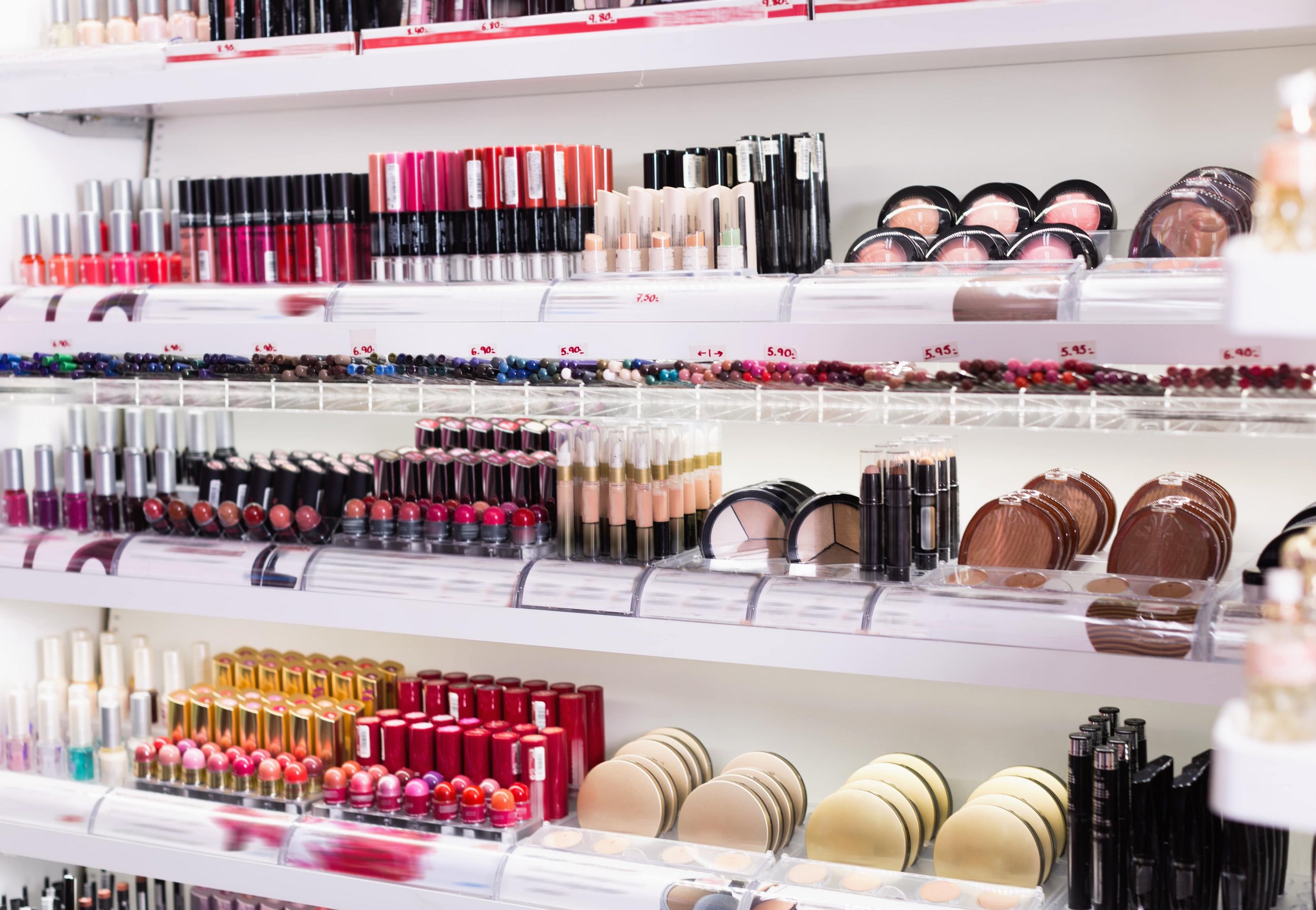 Wide range of cosmetic products