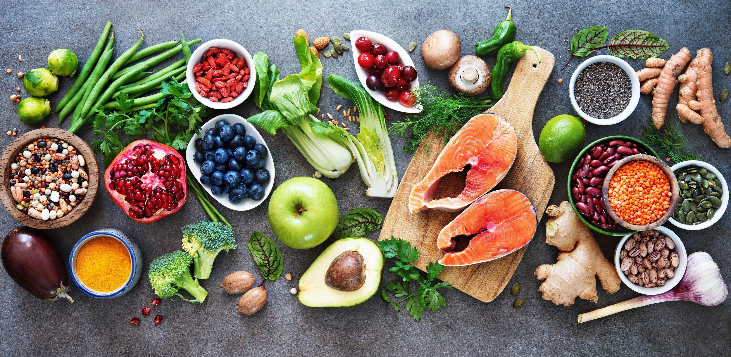 variety of exotic fruits