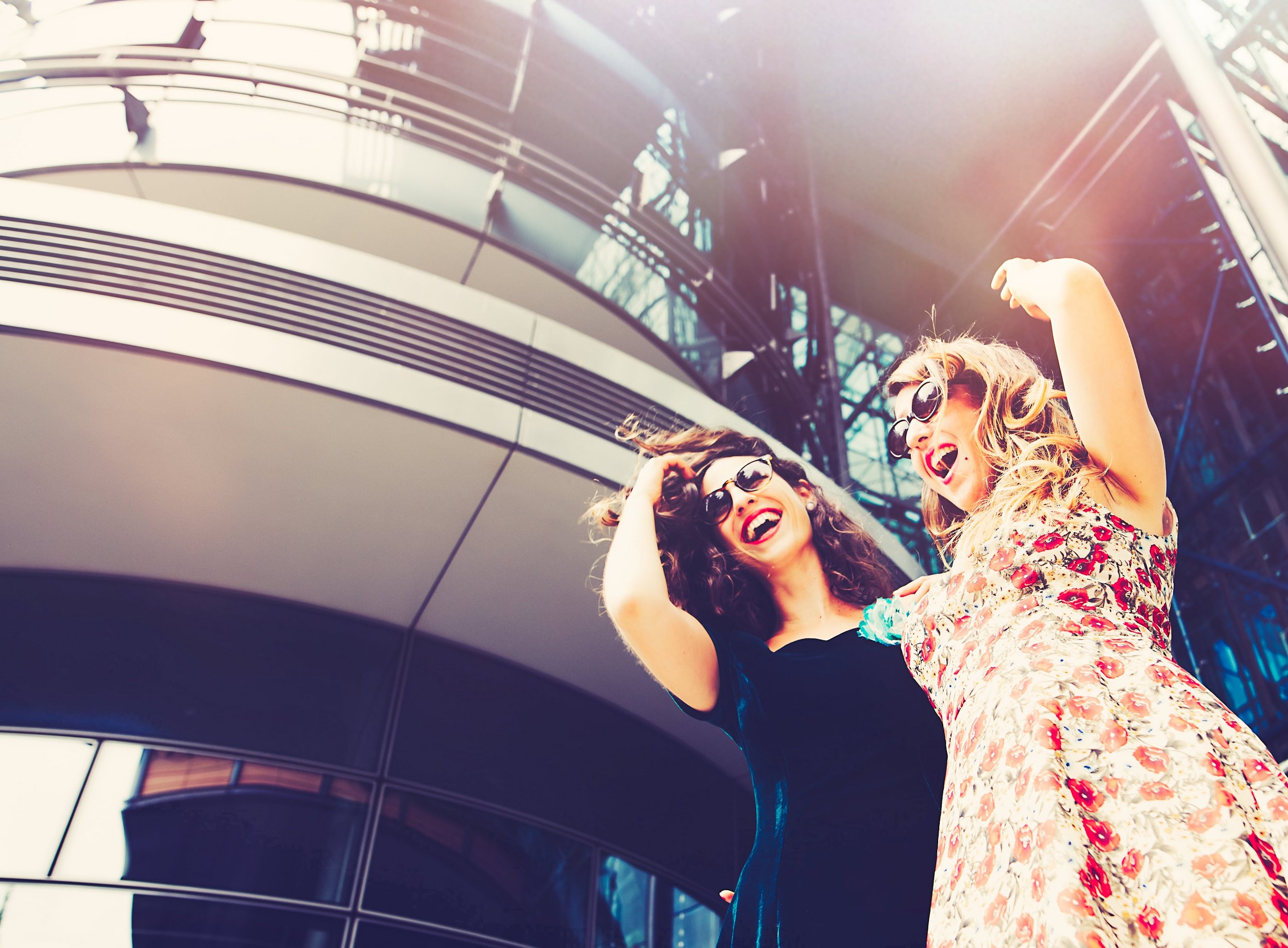 Women enjoying shopping time together